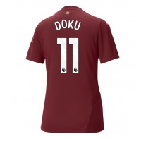 Billiga Manchester City Jeremy Doku #11 Tredje fotbollskläder Dam 2024-25 Kortärmad